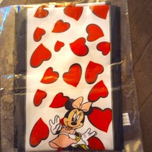 Minnie Mouse with hearts scarf. New in package.